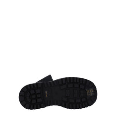 Versace Jeans Black Polyethylene Ankle Boots