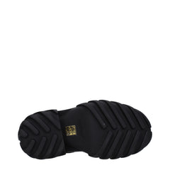 Off-White Black Leather Ankle Boots
