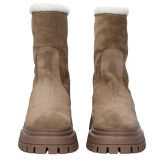 Stuart Weitzman Beige Leather Ankle Boots