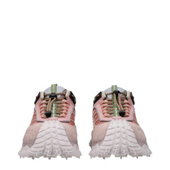 Moncler Pink Leather Athletic Sneakers