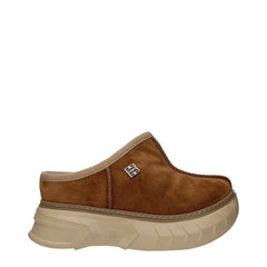 Givenchy Brown Leather Slippers Sandals