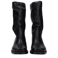 Isabel Marant Black Leather Ankle Boots