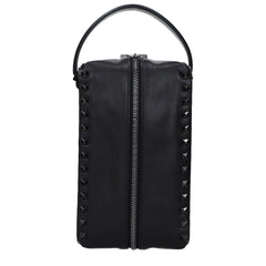 Valentino Garavani Black Leather Clutch Bag