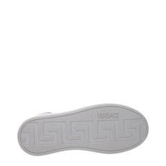 Versace White Leather Low Top Sneakers