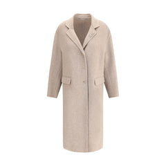 Ermanno Scervino Beige Wool Coat