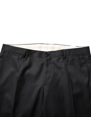 Dolce & Gabbana Dark Gray Wool Single Breasted 2 Piece Suit