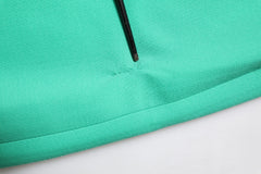 Dolce & Gabbana Green Sleeveless Bodycon A-line Mini Dress