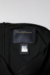 Roberto Cavalli Black Bodycon Short Sleeves Dress