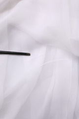 Dolce & Gabbana White Bustier Corset Cropped Chiffon Top