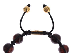 Nialaya Radiant Red Tiger Eye & CZ Gold Bracelet