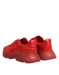 Dolce & Gabbana Red Leather Daymaster Low Top Sneakers Shoes