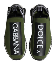 Dolce & Gabbana Green Logo Low Top Sorrento Men Sneakers Shoes