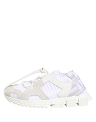 Dolce & Gabbana White Sorrento Low Top Lace Up Sneakers Shoes