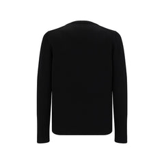 Prada Black Fleece Wool Sweatshirt