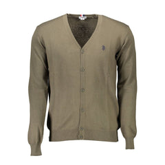 U.S. POLO ASSN. Green Cotton Sweater