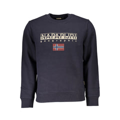 Napapijri Blue Cotton Sweatshirt
