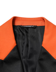 Dolce & Gabbana Orange SICILIA Double Breasted Coat Blazer