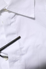 Dolce & Gabbana White Poplin Cotton Formal Men Dress Shirt