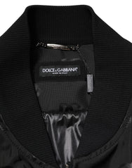 Dolce & Gabbana Black Cargo Windbraker Logo Mania Jacket