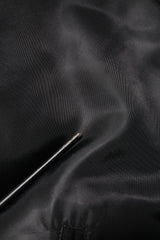 Dolce & Gabbana Black Polyester Logo Plaque Bomber Jacket