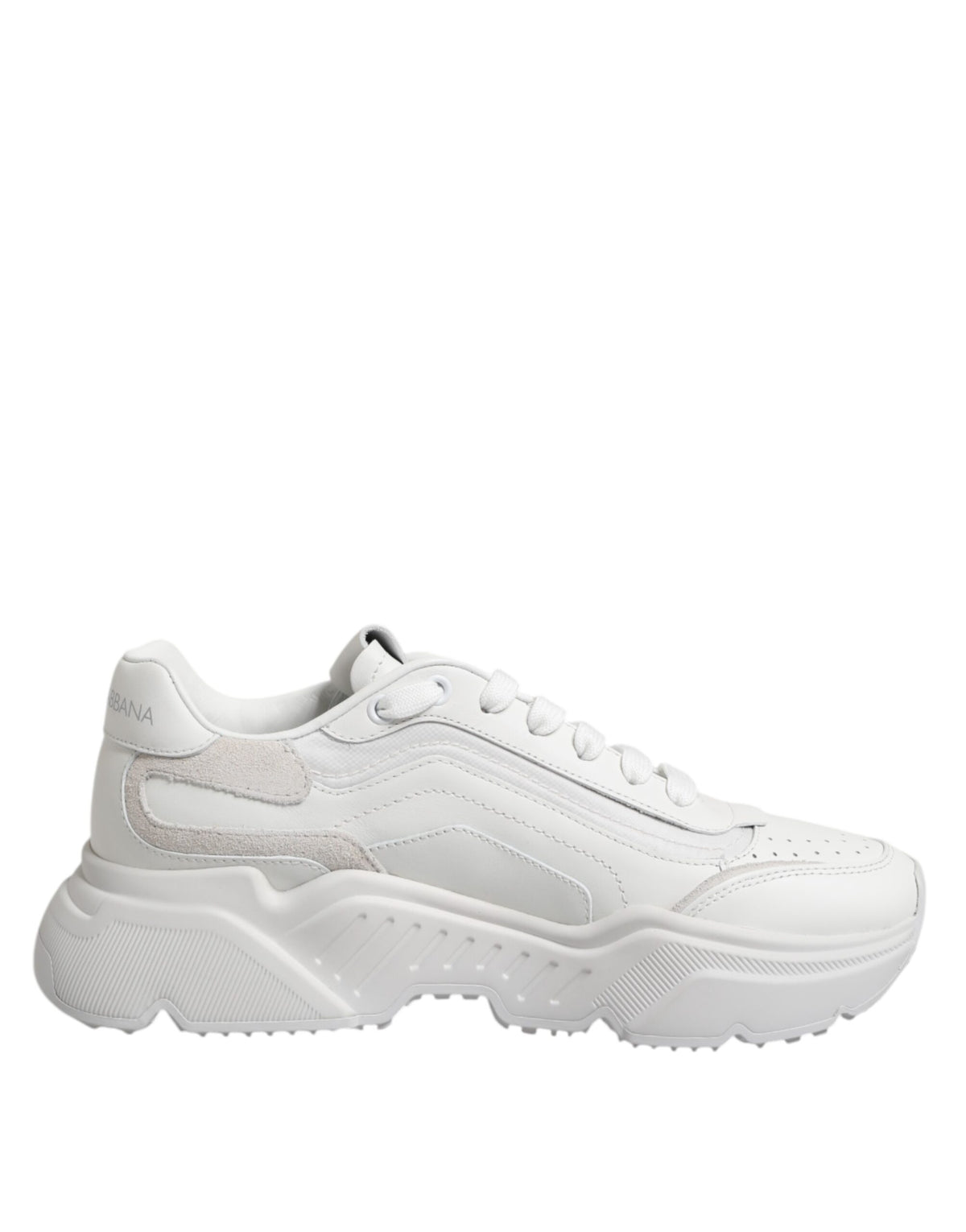Dolce & Gabbana White Leather Daymaster Low Top Sneakers Shoes