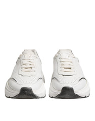 Dolce & Gabbana White Daymaster Leather Low Top Sneakers Shoes