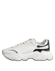 Dolce & Gabbana White Daymaster Leather Low Top Sneakers Shoes