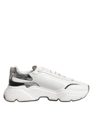 Dolce & Gabbana White Daymaster Leather Low Top Sneakers Shoes