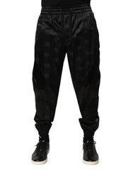 Dolce & Gabbana Black Logo DG Print Men Jogger Sweatpants Pants