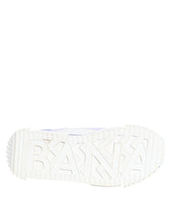 Dolce & Gabbana Purple White NS1 Lace Up Low Top Sneakers Shoes