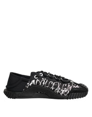 Dolce & Gabbana Black White NS1 Lace Up Low Top Sneakers Shoes