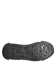 Dolce & Gabbana Black White NS1 Lace Up Low Top Sneakers Shoes