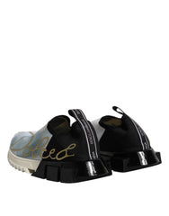 Dolce & Gabbana White Black Low Top Sorrento Sneakers Shoes