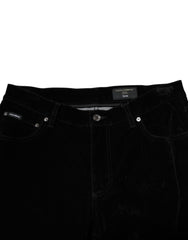 Dolce & Gabbana Black Cotton Men Dress Formal Trouser Pants