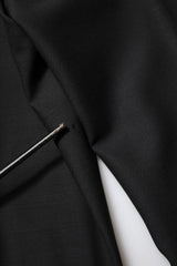 Dolce & Gabbana Black Wool Tapered Formal Men Dress Pants