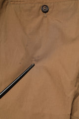 Dolce & Gabbana Brown Cotton Chino Mid Waist Men Jogger Pants