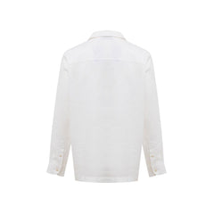 Gran Sasso White Linen Shirt