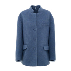 Gucci Light Blue Wool Jackets & Coat