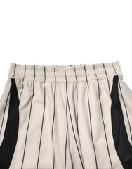 Dolce & Gabbana Off White Polyester DG Logo Sweatshorts Shorts