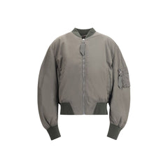 The Attico Green Polyester Bomber