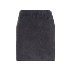 Alexander Wang Gray Cotton Mini Skirt