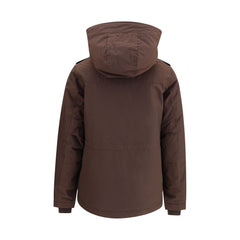 Woolrich Brown Cotton Full-Length Jacket