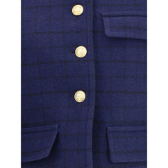 Chloé Boxy Jacket in wool plaid