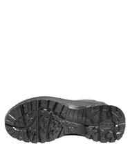 Dolce & Gabbana Black Argento Pull On Rain Boots Shoes