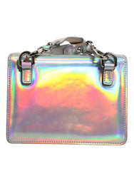 Dolce & Gabbana Metallic Silver Holographic Shoulder Crossbody Bag