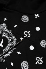 Dolce & Gabbana Black Bandana Hooded Men Sweatshirt Sweater