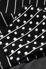 Dolce & Gabbana Black Stripes Hooded Men Sweatshirt Sweater