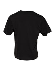 Dolce & Gabbana Black Minimalist Cotton Crew Neck T-shirt