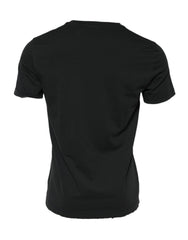 Dolce & Gabbana Black DG Crew Devotion Cotton Crew Neck T-shirt