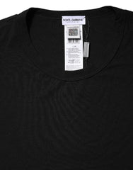 Dolce & Gabbana Black Modal Men Crew Neck Underwear T-shirt